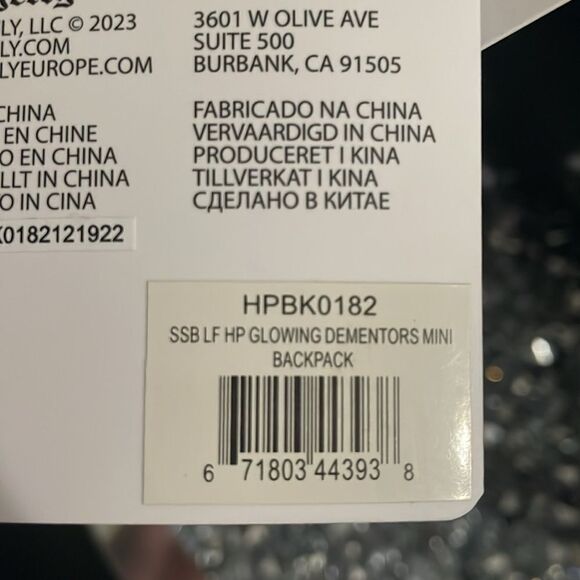 New loungefly Harry Potter demeanors glow in the dark mini book bag backpack - Picture 12 of 15
